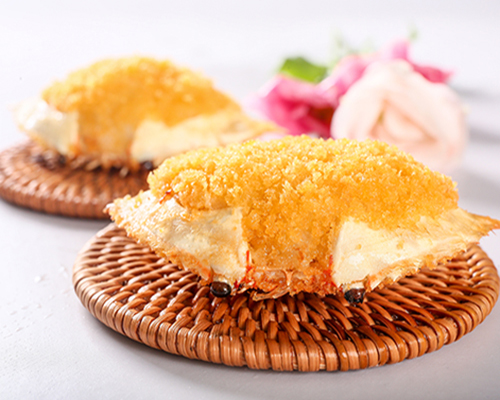 Golden Crab on Shell