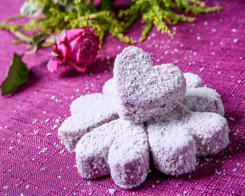 Coconut Purple Sweet Potato Cake